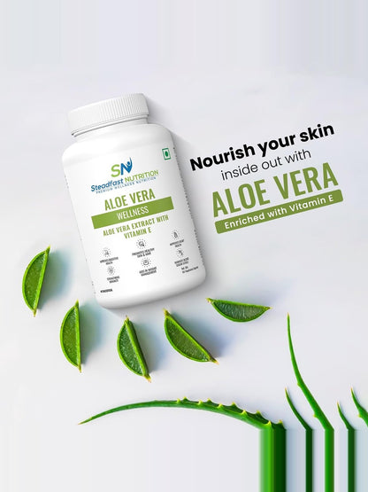 Steadfast Nutrition Aloe Vera for Healthy Skin & Hair (60 Capsules)