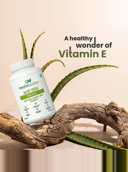 Steadfast Nutrition Aloe Vera for Healthy Skin & Hair (60 Capsules)