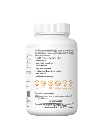 Steadfast Nutrition Curcumin Piperine Supplement (60 Tablets)