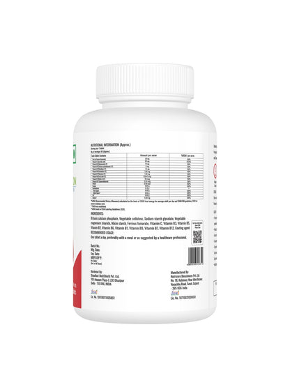 Steadfast Nutrition Iron with Vitamin C, Biotin & B Vitamins (60 Tablets)