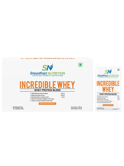 Steadfast Nutrition Incredible Whey Protein - Rose Thandai
