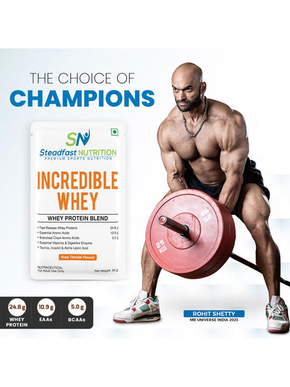 Steadfast Nutrition Incredible Whey Protein - Rose Thandai