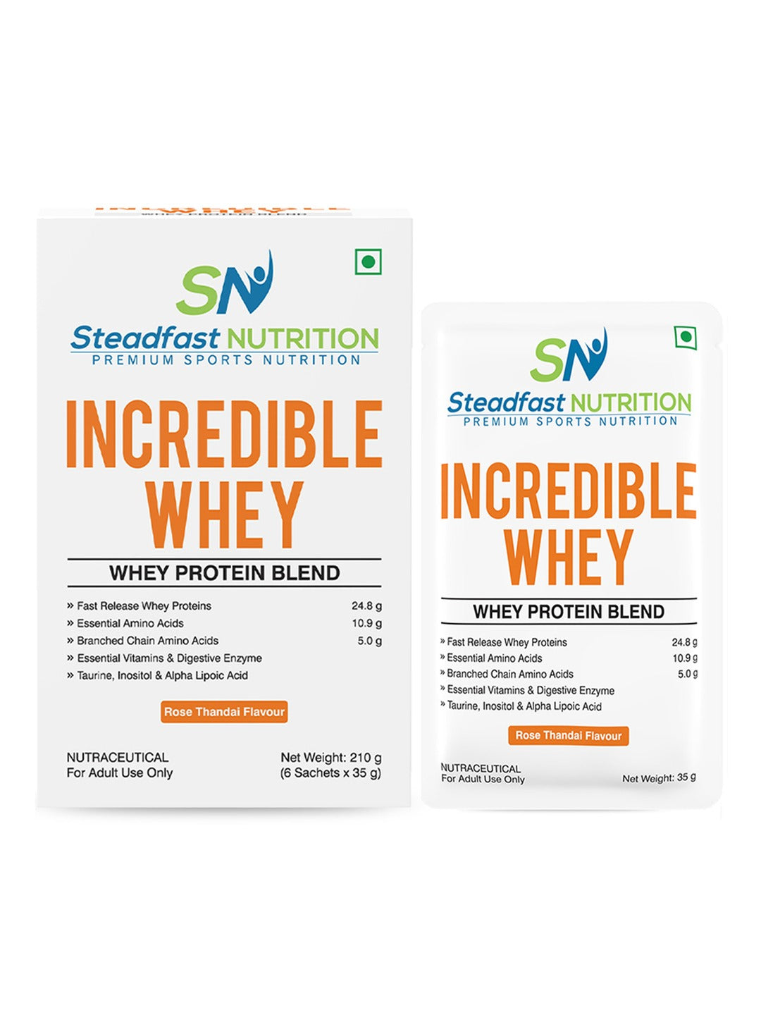Steadfast Nutrition Incredible Whey Protein - Rose Thandai