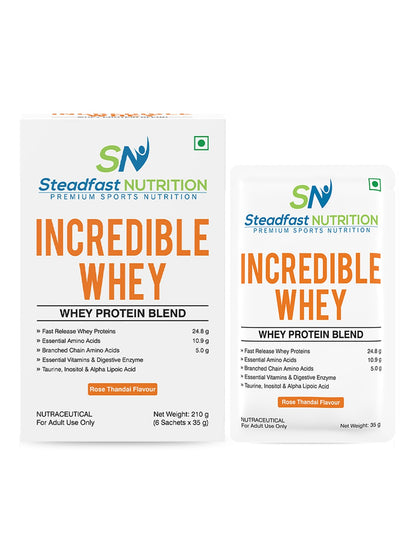 Steadfast Nutrition Incredible Whey Protein - Rose Thandai