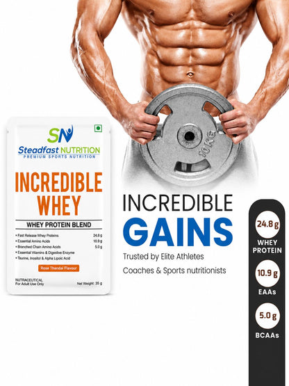 Steadfast Nutrition Incredible Whey Protein - Rose Thandai