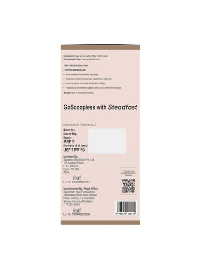 Steadfast Nutrition Incredible Isolate Protein