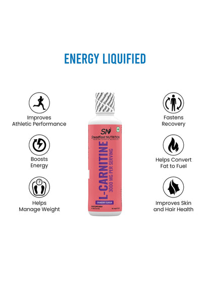 Steadfast Nutrition L-Carnitine 3000 mg Liquid Supplement