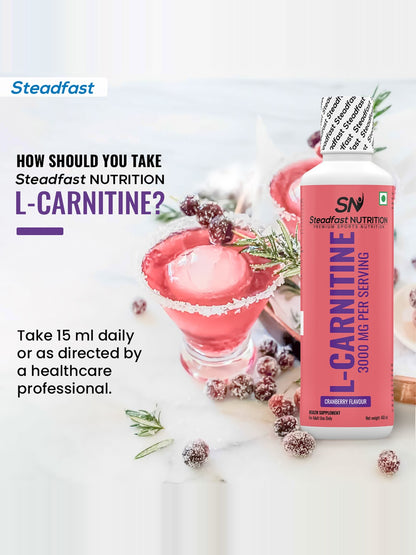 Steadfast Nutrition L-Carnitine 3000 mg Liquid Supplement