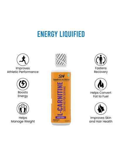 Steadfast Nutrition L-Carnitine 3000 mg Liquid Supplement