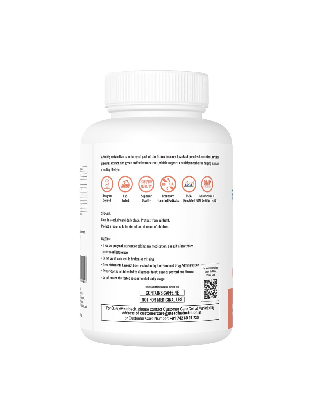 Steadfast Nutrition Leanfast Fat Burners Metabolism Booster Weight Loss Supplements (60 Capsules)
