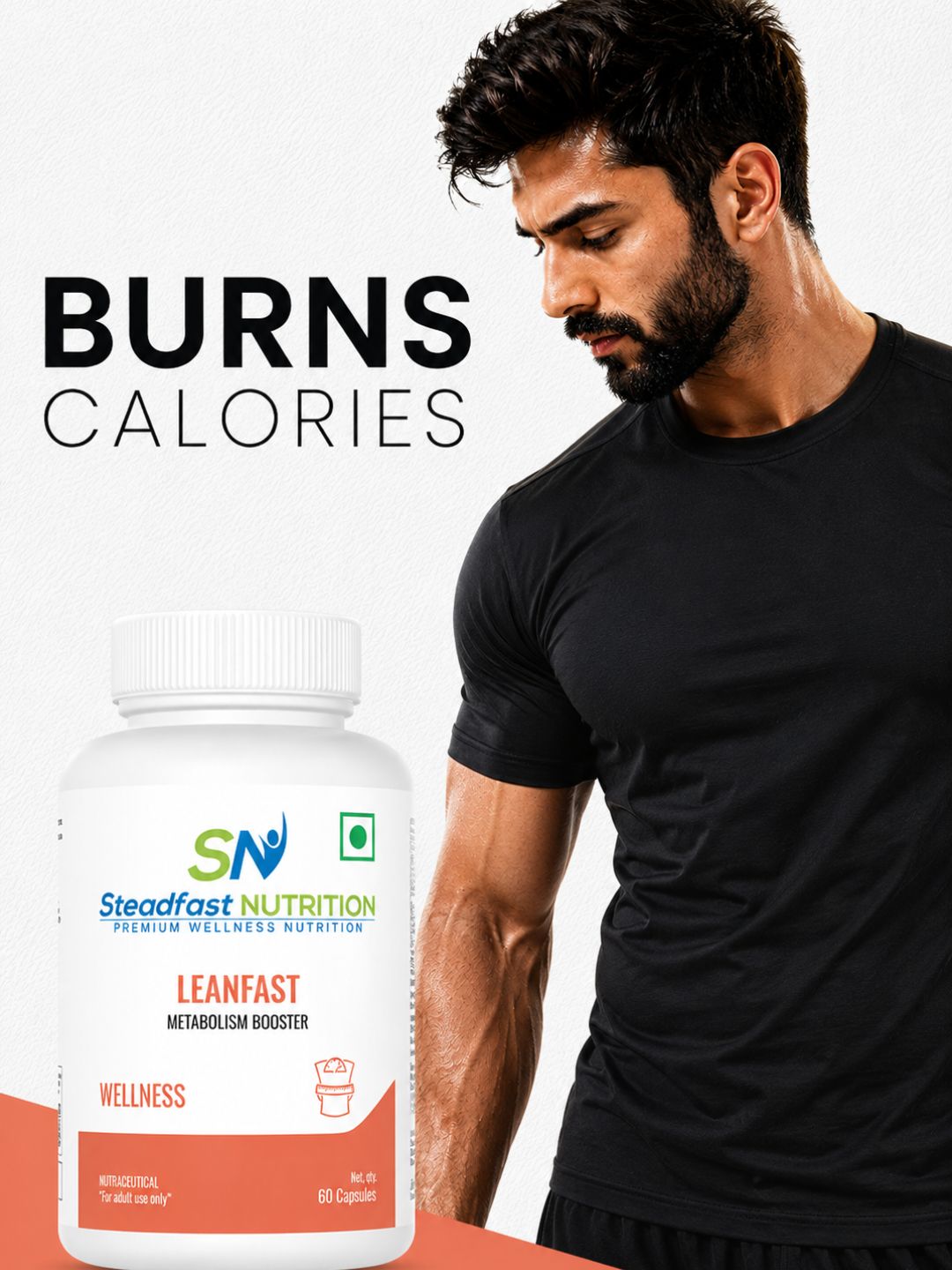 Steadfast Nutrition Leanfast Fat Burners Metabolism Booster Weight Loss Supplements (60 Capsules)