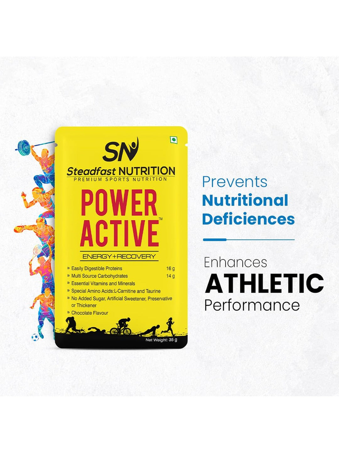 Steadfast Nutrition Power Active Whey Concentrate - Chocolate (6 Sachets)