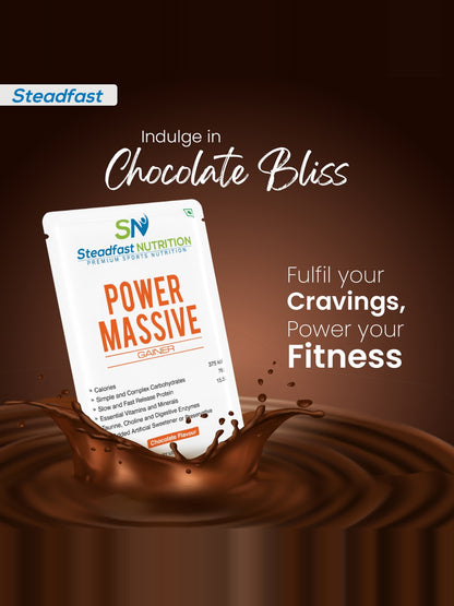 Steadfast Nutrition Power Massive Muscle Mass Gainer - Chocolate (30 Sachets)