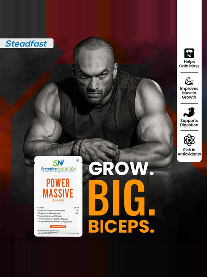 Steadfast Nutrition Power Massive Muscle Mass Gainer - Chocolate (30 Sachets)