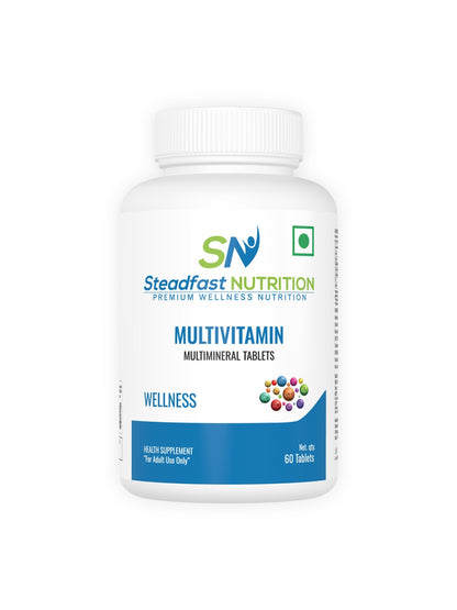 Steadfast Nutrition Multivitamin with Multiminerals & Omega-3 Fatty Acids (60 Tablets)