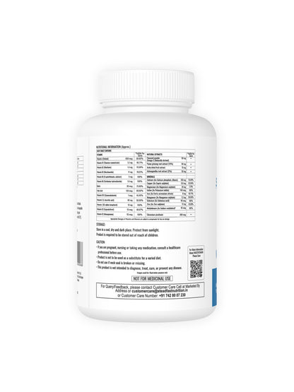 Steadfast Nutrition Multivitamin with Multiminerals & Omega-3 Fatty Acids (60 Tablets)