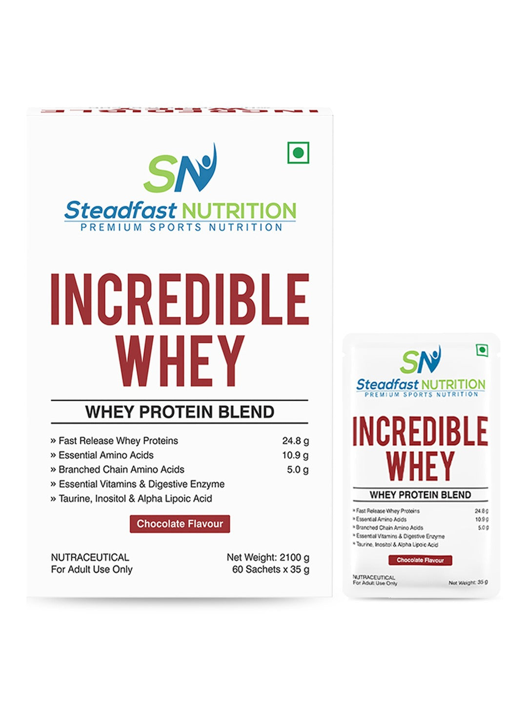 Steadfast Nutrition Incredible Whey Protein - Chocolate