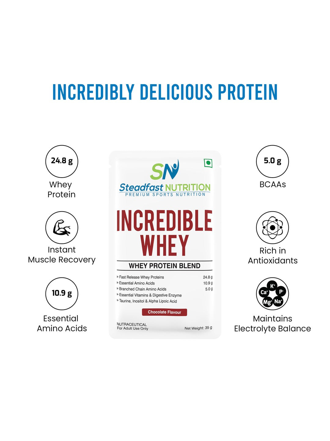 Steadfast Nutrition Incredible Whey Protein - Chocolate