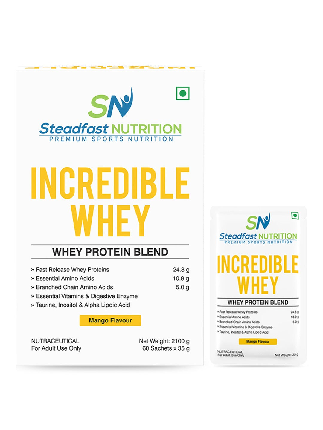 Steadfast Nutrition Incredible Whey Protein - Mango