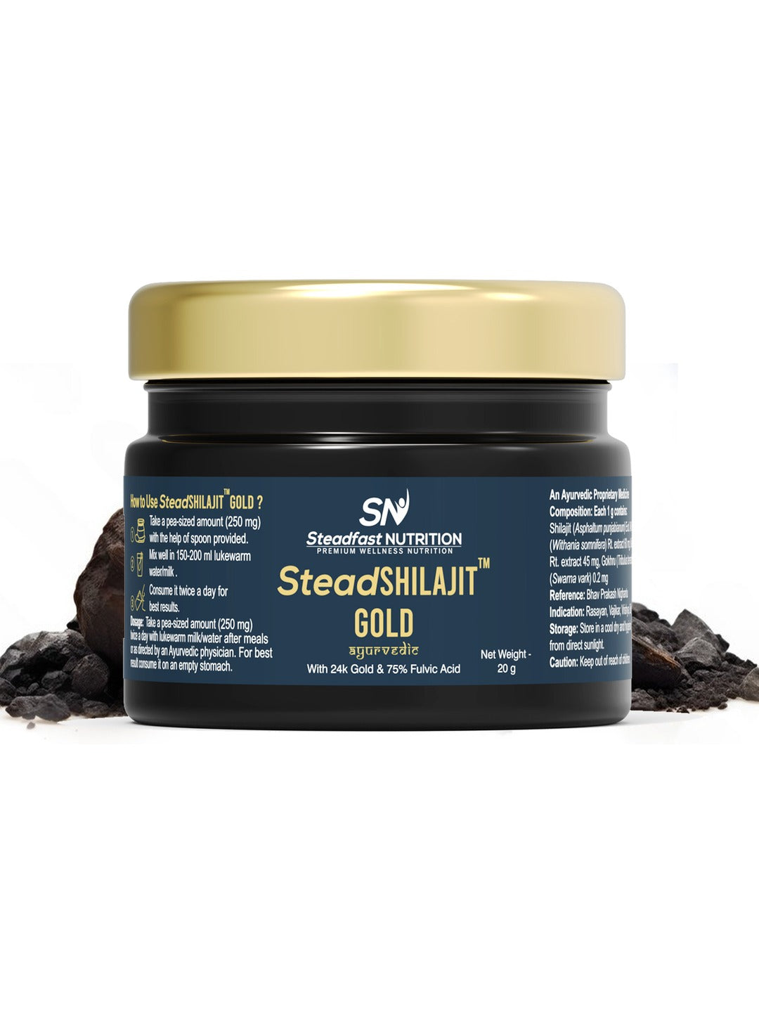 Steadfast Nutrition Stead Shilajit Gold (20 g)