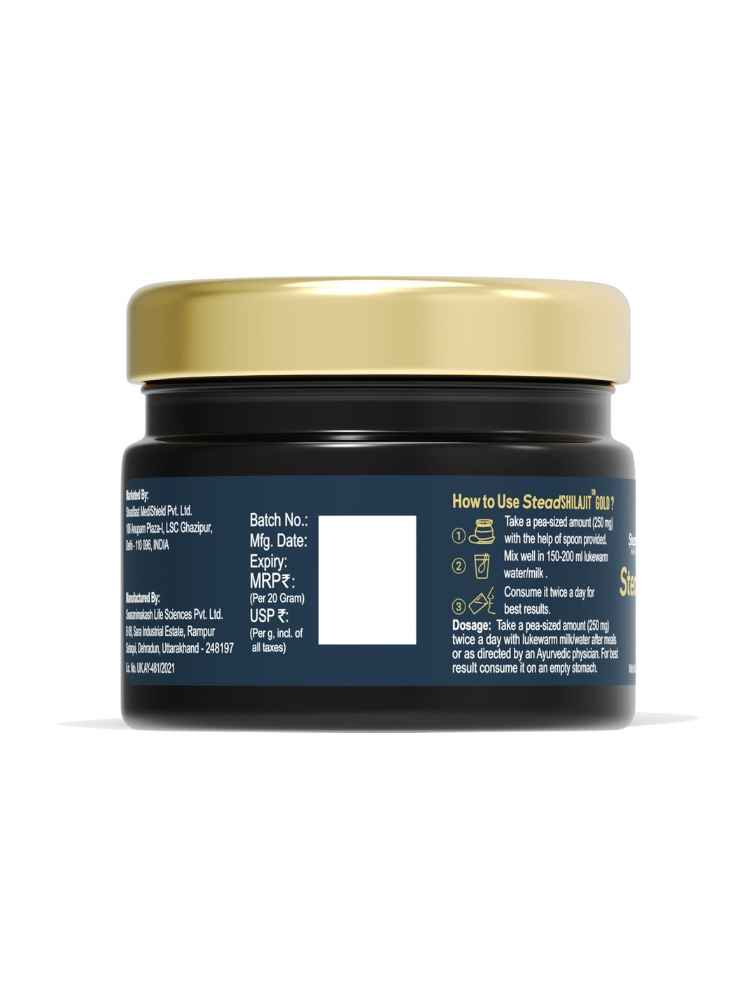 Steadfast Nutrition Stead Shilajit Gold (20 g)