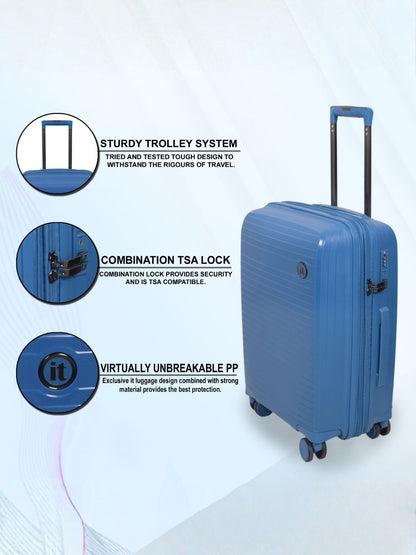 it luggage Spontaneous Exp Blue Check-in 28 Inches Trolley Bag
