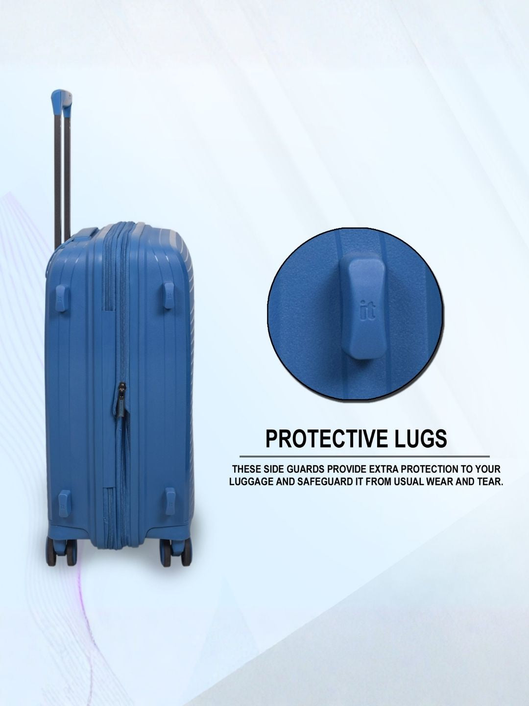 it luggage Spontaneous Exp Blue Check-in 28 Inches Trolley Bag