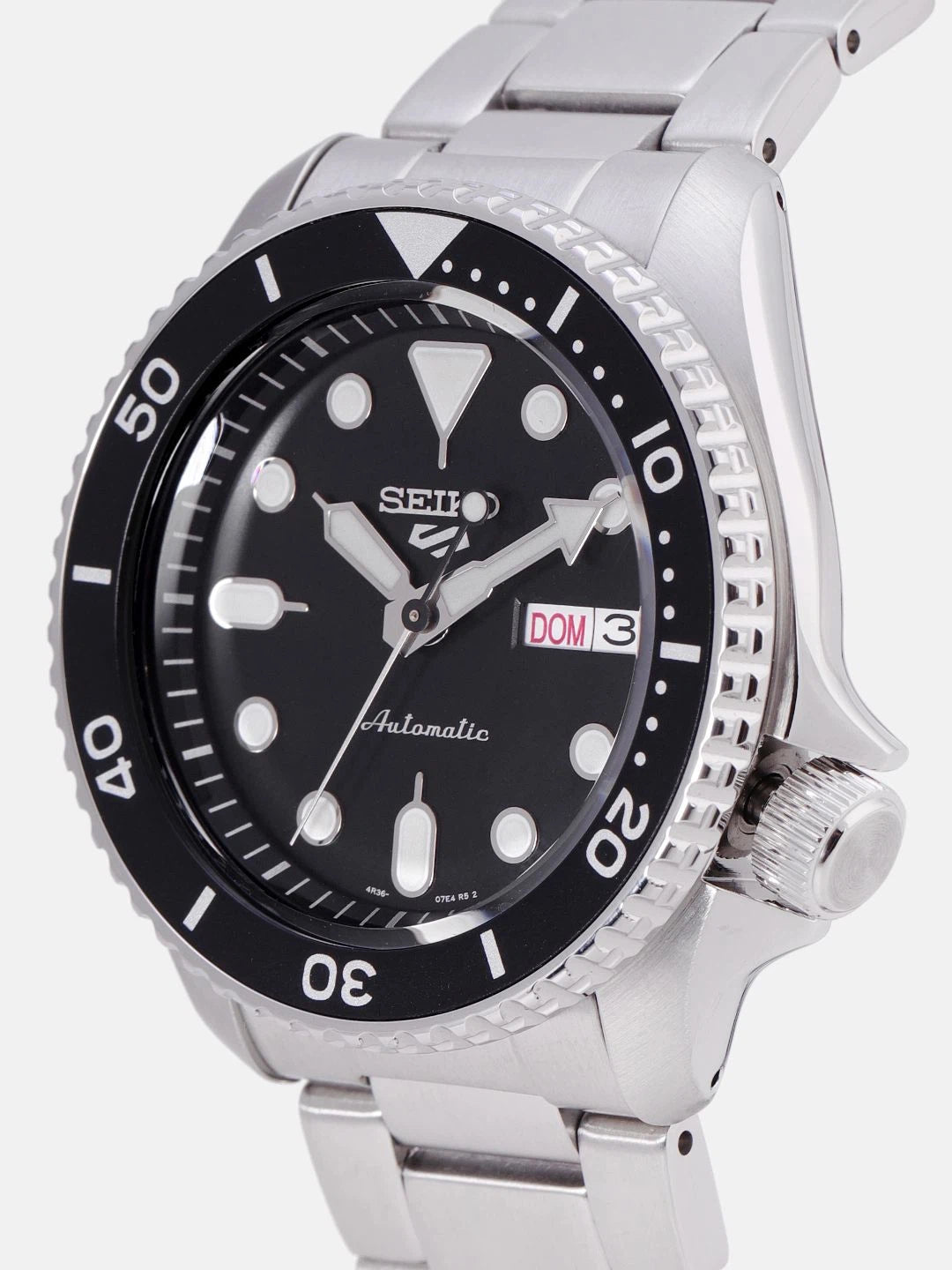 Seiko 5 Sports Automatic Black Analogue Watch - SRPD55K1