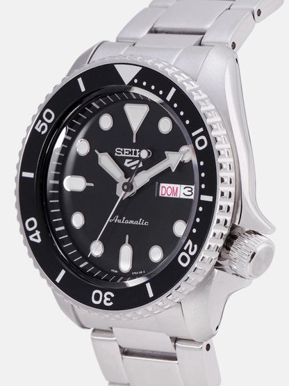 Seiko 5 Sports Automatic Black Analogue Watch - SRPD55K1