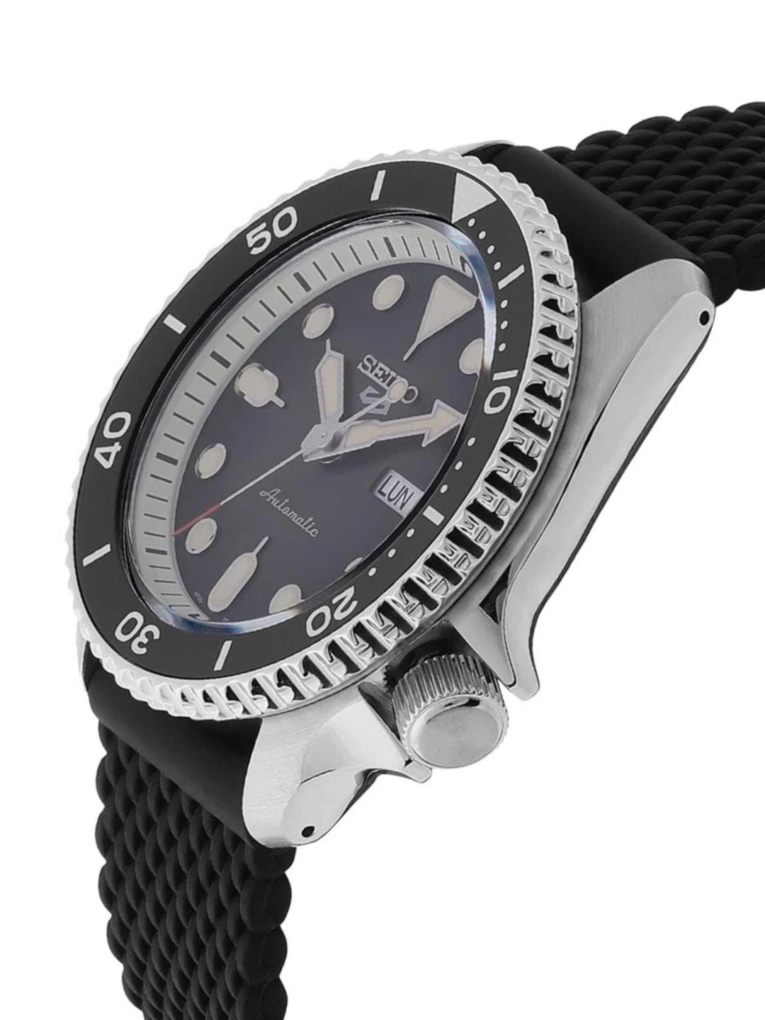 Seiko Round Black Dial Analog Watch - SRPD73K2