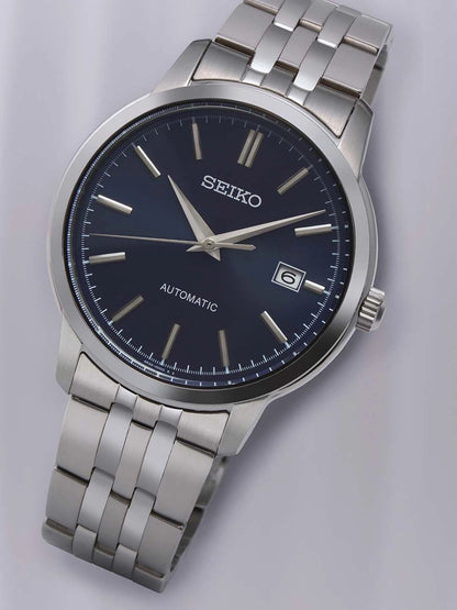 Seiko Blue Dial & Stainless Steel Strap Analogue Watch - SRPH87K1