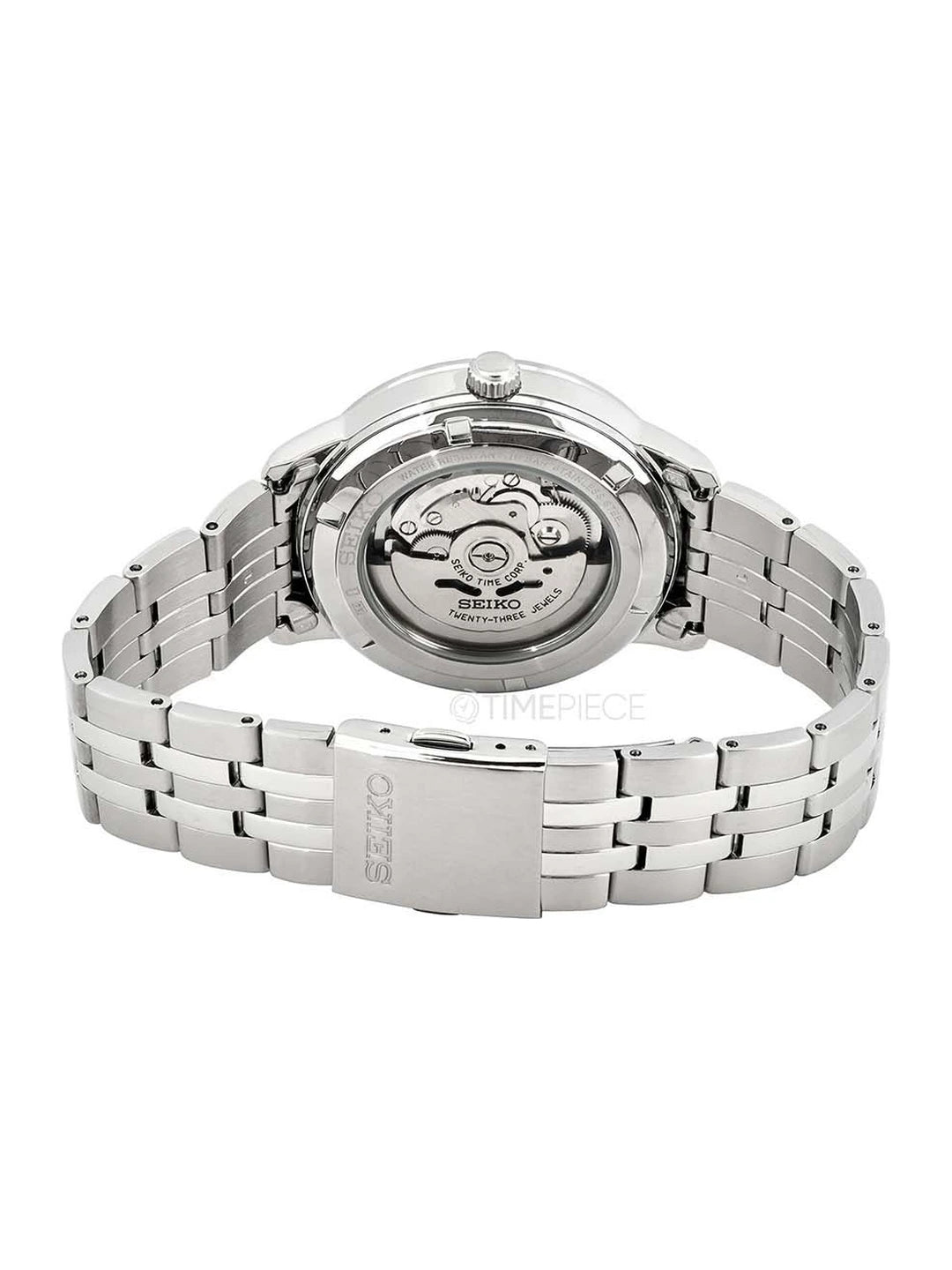 Seiko Blue Dial & Stainless Steel Strap Analogue Watch - SRPH87K1
