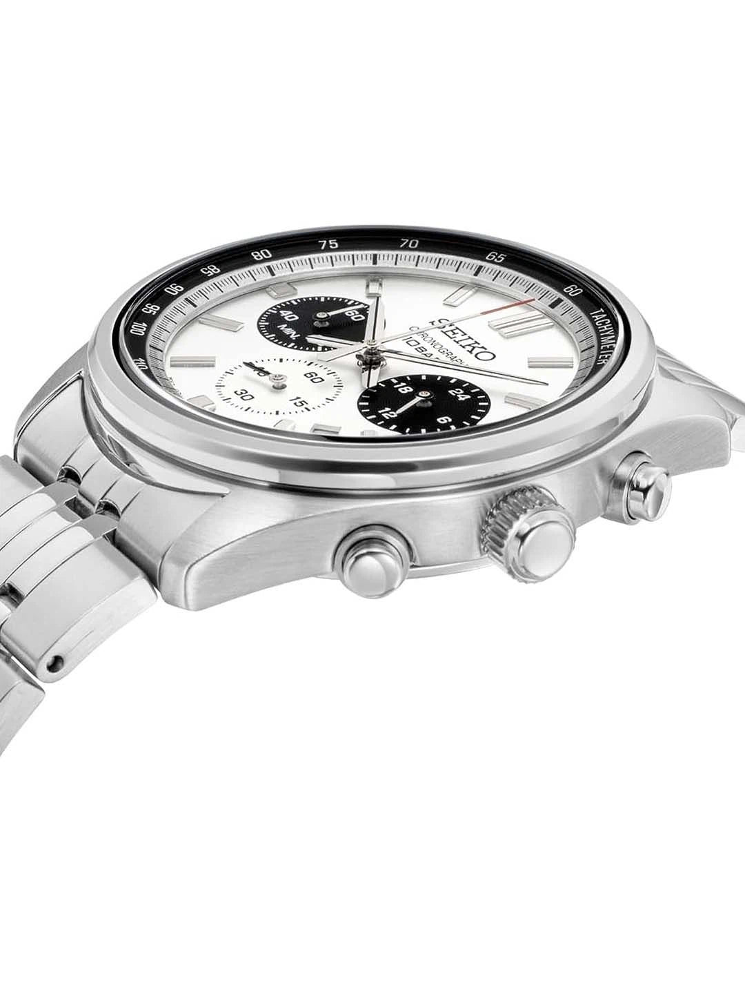 Seiko Stainless Steel Bracelet Style Strap Analogue Chronograph Watch - SSB425P1