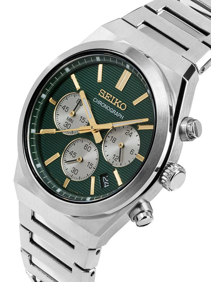 Seiko Stainless Steel Bracelet Style Strap Analogue Motion Powered Watch - SSB461P1