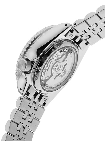 Seiko Bracelet Style Strap Analogue Automatic Powered Date Aperture Watch - SSK005K1