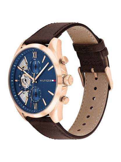 Tommy Hilfiger Dial & Leather Strap Chronograph Analogue Watch - TH1710645