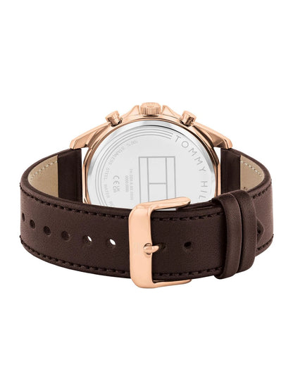 Tommy Hilfiger Dial & Leather Strap Chronograph Analogue Watch - TH1710645