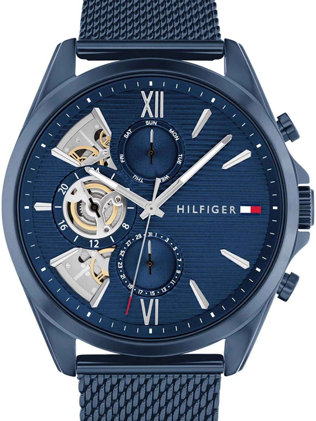 Tommy Hilfiger Dial & Textured Strap Analogue Watch  - TH1710648