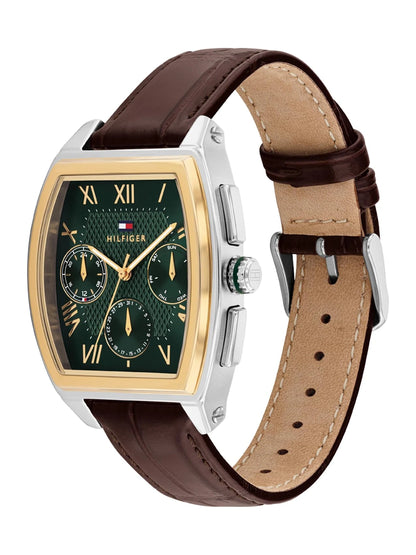 Tommy Hilfiger Rectangule Green Dial Analog Watch - TH1710762