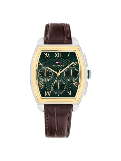 Tommy Hilfiger Rectangule Green Dial Analog Watch - TH1710762