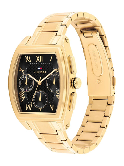 Tommy Hilfiger Rectangle Black Dial Analog Watch - TH1710764