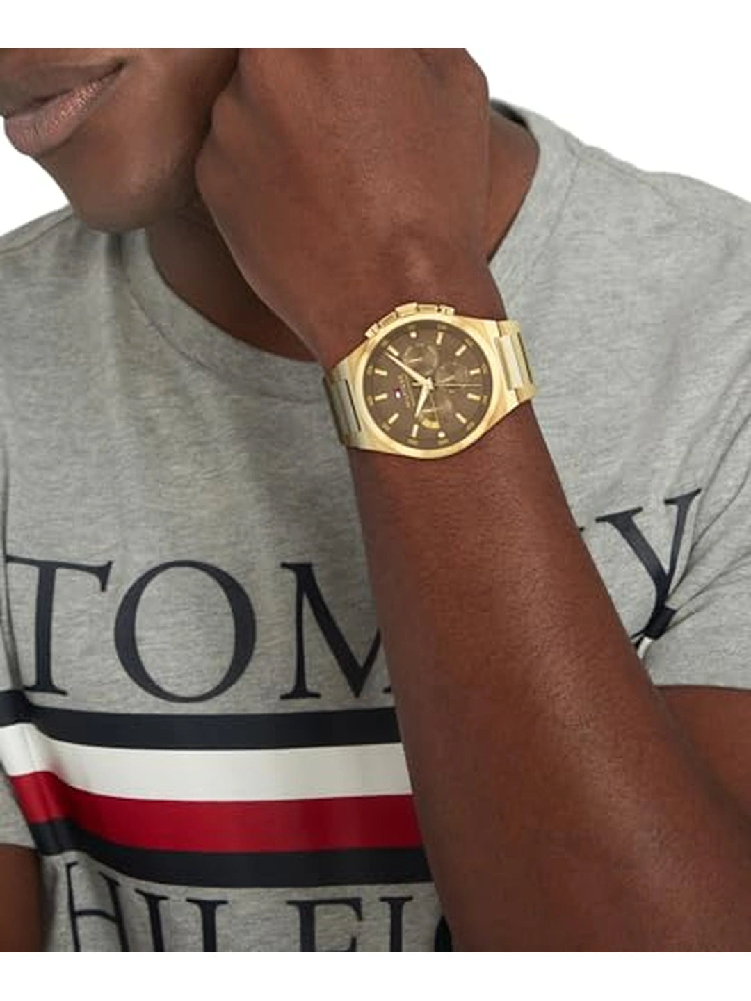 Tommy Hilfiger  Round Brown Dial Analog Watch - TH1792090