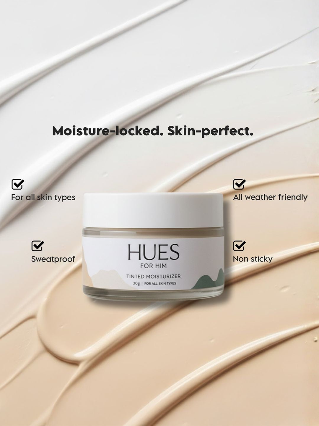 Test Hues For Him Menâs Color-Changing (Tint) Moisturizer (30g)