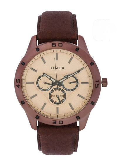 Timex Trendline Round 45mm Brown Dial Analog Watch - TW000U915