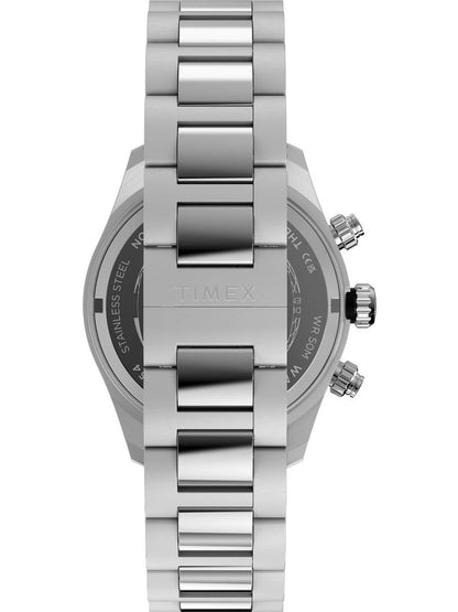 Timex Dial & Stainless Steel Bracelet Style Strap Analogue Chronograph Watch - TW2Y70500IK