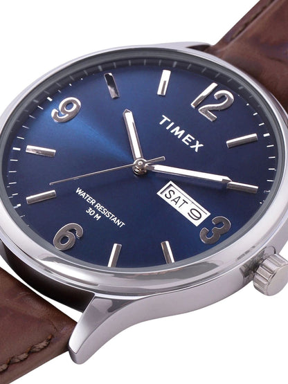 Timex Trendline Round 43mm Blue Dial Analog Watch - TWEG18400