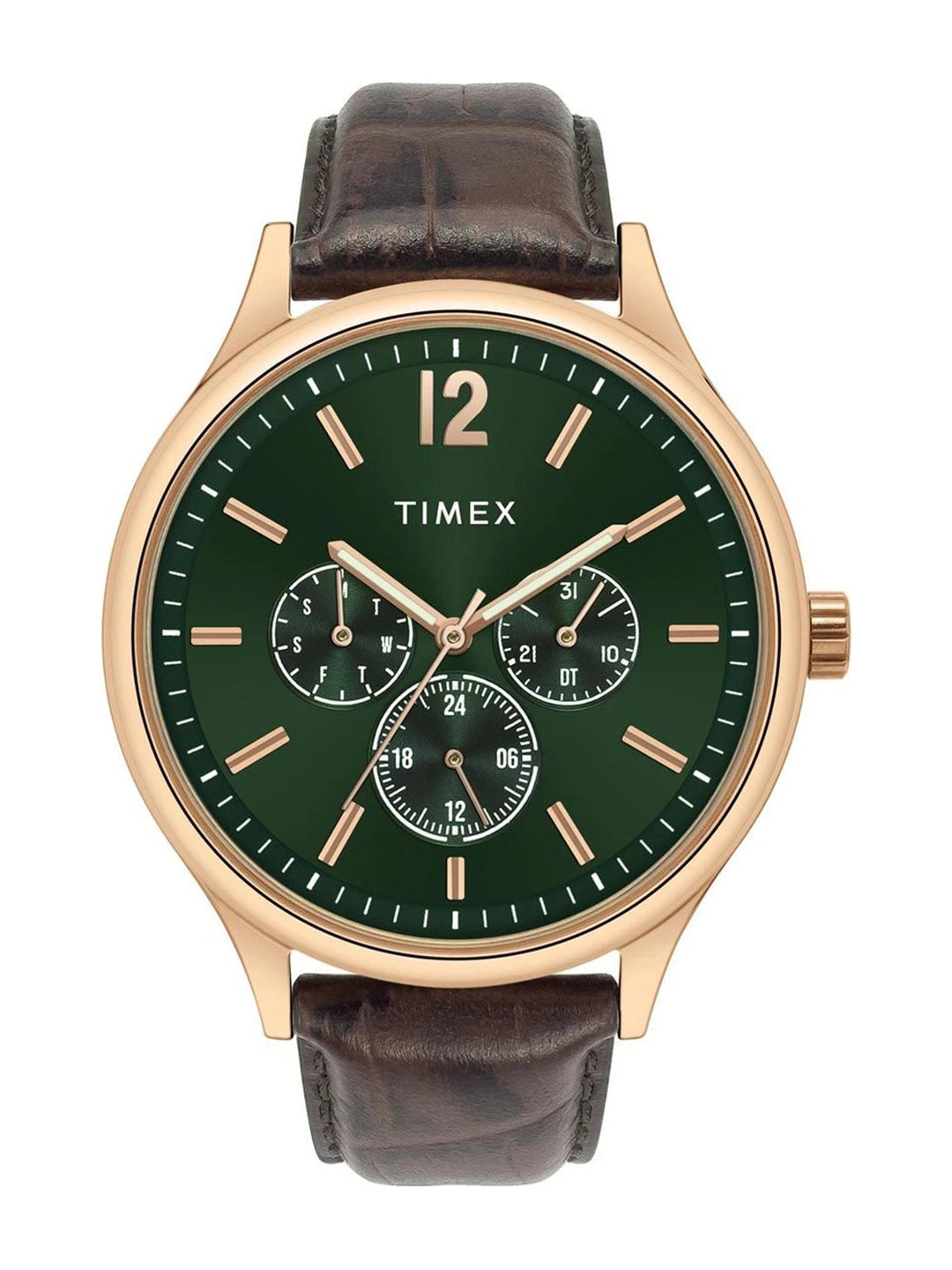 Timex Trendline Round 21mm Green Dial Analog Watch - TWEG18434
