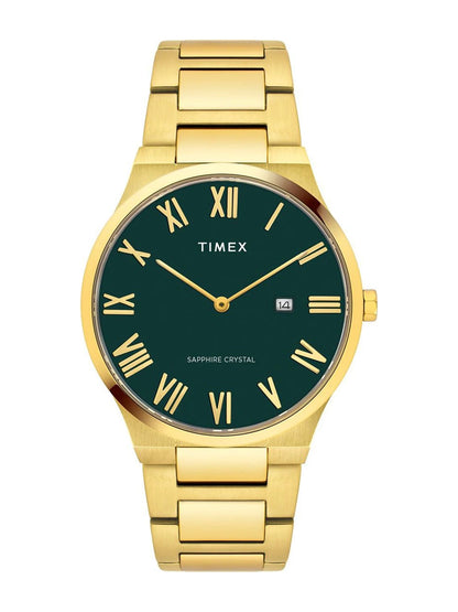 Timex Signio Round 41mm Green Dial Analog Watch - TWEG23608
