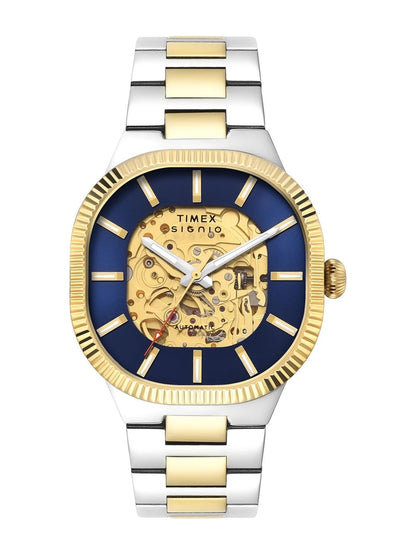 Timex Skeleton Dial & Bracelet Style Strap Analogue Automatic Motion Powered Watch - TWEG24700
