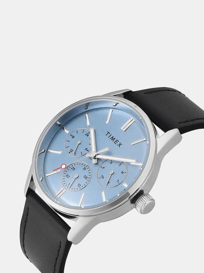 Timex Brass Dial & Leather Strap Watch - TWEG25514